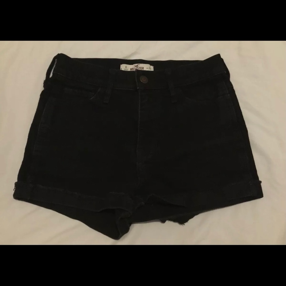 Womens Hollister Black High Rise  Shorts Size 0 24
